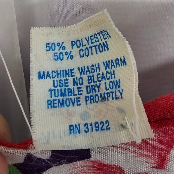 Vintage Purple Red Floral Tank Pearl Snap Retro Boho Hippie M - Picture 10 of 11